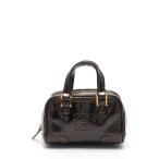ロエベ LOEWE ポーチ アマソナ カーキブラウン 小物 エナメルレザー レディース 中古 【ベクトル 古着】