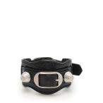 中古 バレンシアガ BALENCIAGA ブレスレット 黒 アクセサリー レザー 235480 スタッズ レディース 【ベクトル 古着】