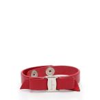 中古 サルヴァトーレフェラガモ Salvatore Ferragamo ブレスレット ヴァラ 赤 アクセサリー レザー レディース 【ベクトル 古着】