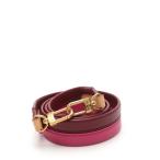 中古 ルイヴィトン LOUIS VUITTON ショルダーストラップ ピンク ボルドー 小物 レザー バイカラー レディース 【ベクトル 古着】