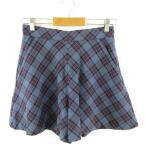  Natural Beauty Basic NATURAL BEAUTY BASIC юбка-брюки flair шорты проверка синий красный M *A969 женский 