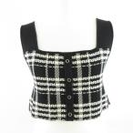  azur bai Moussy AZUL by moussy вязаный бюстье Cami проверка чёрный "теплый" белый M *A690 женский 