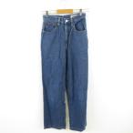  Bobson BOBSON Denim брюки джинсы высокий ue strong синий S *A709 женский 