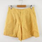  Ined INED юбка-брюки шорты tuck желтый 9 *A782 женский 