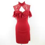 an Mini платье тугой One-piece плечо видеть . гонки стрейч красный бордо S *A403 женский 