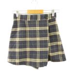  Arrow ARROW юбка-брюки шорты проверка темно-синий бежевый M *A781 женский 