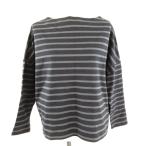 ショッピング神戸 レタス 神戸レタス Kobe Lettuce カットソー ボートネック 長袖 ボーダー 紺 グレー S *A830 レディース