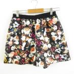  зеленый этикетка сирень расческа ng United Arrows green label relaxing шорты юбка-брюки цветочный принт чёрный белый *A419 женский 