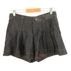  Bobson BOBSON юбка-брюки шорты плиссировать Denim земля чёрный M *A190 женский 