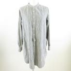 ショッピングprit プリット prit バンドカラーシャツ チュニック 長袖 ストライプ 0 *A576 レディース