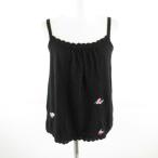  Cynthia Rowley CYNTHIA ROWLEY вязаный топ вышивка чёрный 2 *T837 женский 