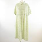 b Lee z Cross шкаф BREEZE CROSS CLOSET материнство One-piece колено длина короткий рукав общий рисунок желтый белый M L *A764 женский 