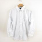 SCENTED кнопка down рубашка длинный рукав полоса белый бледно-голубой 41-78 *A37 мужской 