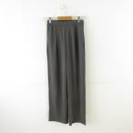 ユニクロ UNIQLO クレープジャージーストレートパンツ ロング XS *T692 レディース