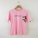 ディズニー Disney STORE Tシャツ 半袖 ミニーマウス プリント ピンク L *A547 メンズ