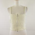  Mystic mystic автомобиль i колено вязаный бюстье топ двойной Zip слоновая кость F *T485 женский 