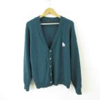  Rageblue RAGEBLUE вязаный кардиган длинный рукав one отметка зеленый M *T777 мужской 