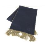 ショッピングダンヒル ダンヒル dunhill カシミヤマフラー シルク フリンジ 総柄 ベージュ *A520 レディース