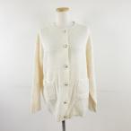 未使用品 神戸レタス KobeLettuce ポケットビッグシルエットカーディガン 長袖 オフホワイト 白 M *A830 レディース
