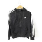  Adidas adidas спорт одежда 3 полоса джерси Zip выше длинный рукав чёрный *A787 мужской 