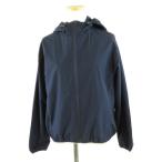  GU GU Wind устойчивый ракушка Parker Zip выше длинный рукав темно-синий M *A831 женский 