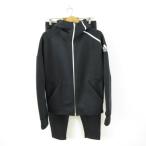  Adidas adidas спорт одежда джерси выставить f-ti Parker Zip выше длинные брюки длинный рукав чёрный белый 