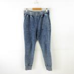  GU GU Denim тренировочный легкий брюки синий M *A49 женский 