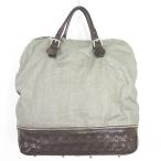 T-MICHAEL 2WAY сумка "Boston bag" покрытие парусина / кожа темно-серый / темно-коричневый 2sa5464