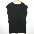 pa-lisi.PAR ICI шерсть One-piece колени длина безрукавка шерсть искусственный шелк F черный kz9214 женский 