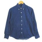 ジムフレックス Gymphlex GP INDIGO DYED YARN BD シャツ 長袖 綿 12 インディゴ kz9733 レディース