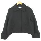ユニクロ UNIQLO JW ANDERSON ステンカラー コート ジャケット 中綿 ジップアップ 毛 S ブラック kz10485 レディース