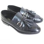 ザラ ZARA タッセル ローファー フェイクレザー 37/24.0 ブラック 2sa6271 メンズ