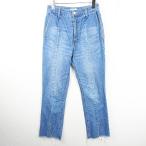  Lowrys Farm LOWRYS FARM Denim брюки джинсы разрез бахрома S голубой kz10718 женский 