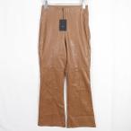  не использовался товар emo daEMODA Be gun кожа лодыжка flare pants S Brown 2sa6413 женский 