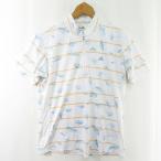  Adidas adidas climacool Golf одежда рубашка-поло короткий рукав половина Zip стрейч M белый линия общий рисунок kz11664 женский 