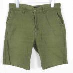 sa-tis Lee Degree z33Degrees хлопок linen шорты шорты M оливковый зеленый 2sa6683 мужской 