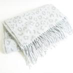  Afternoon Tea Afternoon Tea WARDROBE muffler большой размер палантин бахрома голубой светло-серый леопардовая расцветка Leopard kz13286re