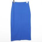 ユニクロ UNIQLO :C タイト ロング スカート スリット ストレッチ S ブルー kz13823 レディース
