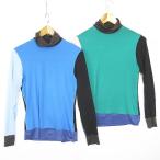 ユニクロ UNIQLO マルニ MARNI ヒートテック タートルネック Tシャツ カットソー 長袖 2点セット ストレッチ レーヨン M マルチカラー kz13