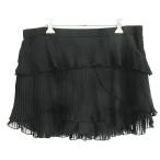  Zara ZARA брюки низ юбка-брюки короткий Layered плиссировать XL черный *EKM женский 