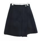  не использовался товар Rollina брюки низ юбка-брюки LAP шерсть . толстый 64 темно-синий *EKM женский 