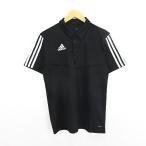  Adidas adidas DT5411 рубашка-поло короткий рукав линия Logo M черный футбол одежда *EKM мужской 