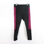  Adidas adidas ENERGY RUNNING брюки леггинсы трико 8 минут длина линия Logo стрейч L черный *EKM