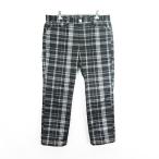  filler FILA GOLF брюки низ длинный длина проверка с изнанки флис L черный × серый *EKM мужской 