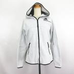  Adidas adidas Parker жакет длинный рукав Zip выше Logo палец дыра OT светло-серый спорт одежда *EKM мужской 