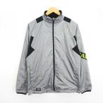  Oacley OAKLEY джемпер блузон Wind брейкер длинный рукав Zip выше Logo M серый × черный Golf одежда *EKM мужской 