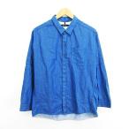 ジョンブル JOHNBULL シャツ 長袖 ドルマンスリーブ ダンガリー 胸ポケット コットン F ブルー ※EKM メンズ