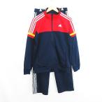  Adidas выставить верх и низ джерси длинный рукав длинный длина линия Logo L темно-синий × красный × orange спорт одежда *EKM мужской 