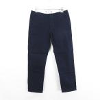 未使用品 ユニクロ UNIQLO INES DE LA FRESSANGE パンツ ボトムス チノパン クロップド コットン 58-85 ネイビー ※EKM レディース