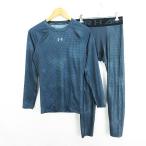  Under Armor выставить верх и низ внутренний рубашка длинный рукав вырез лодочкой трико длинный длина общий рисунок LG серый спорт одежда *EKM мужской 